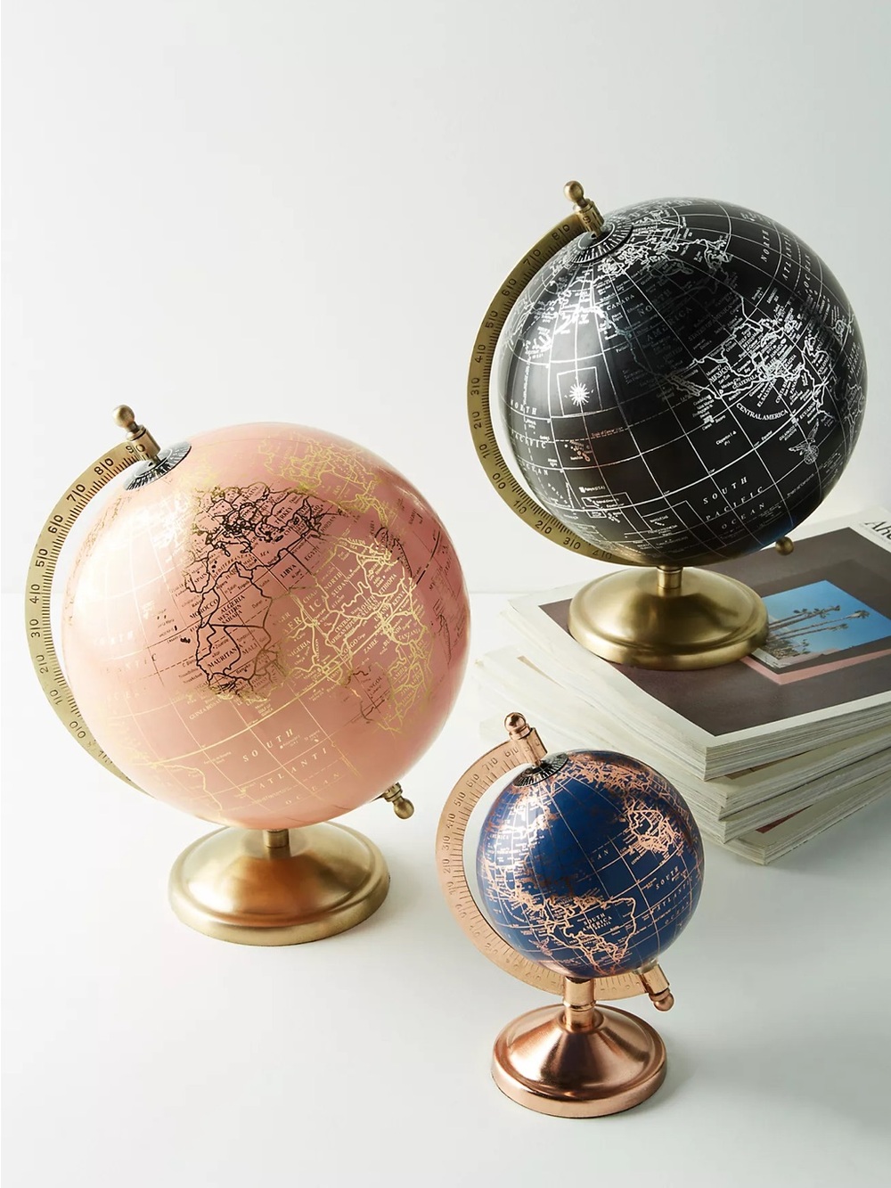 Anthropologie Metallic Globe in Pink